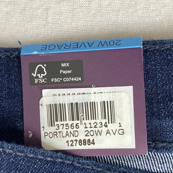 Gloria Vanderbilt Amanda Jeans 20W Average Slimming Heritage Fit Tapered 43 x 30 - Picture 7 of 12